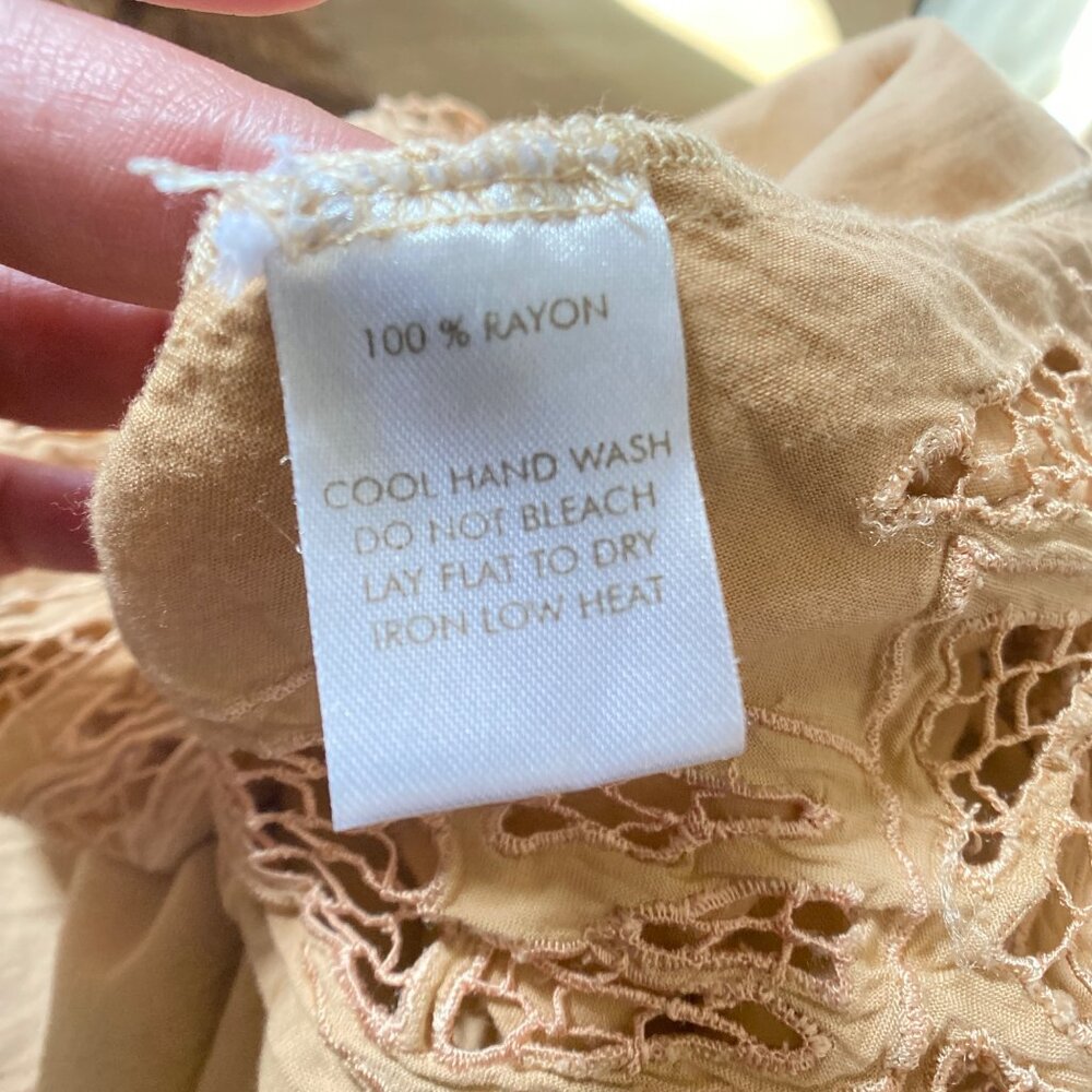 CLEOBELLA High Low Spaghetti Strap Dress in Nude, size Small - Picture 12 of 14